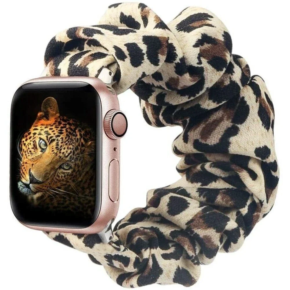 Scrunchie Elastic Watch Band Compatible with Apple Watch Band 38mm 40mm - M/L